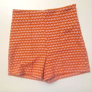 zara retro style high weist short